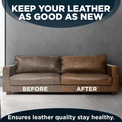 Image of FORTIVO Leather Mink Oil, Color Restorer, Scratch Remover, Couch Paint and Leather Repair Kit for Couches