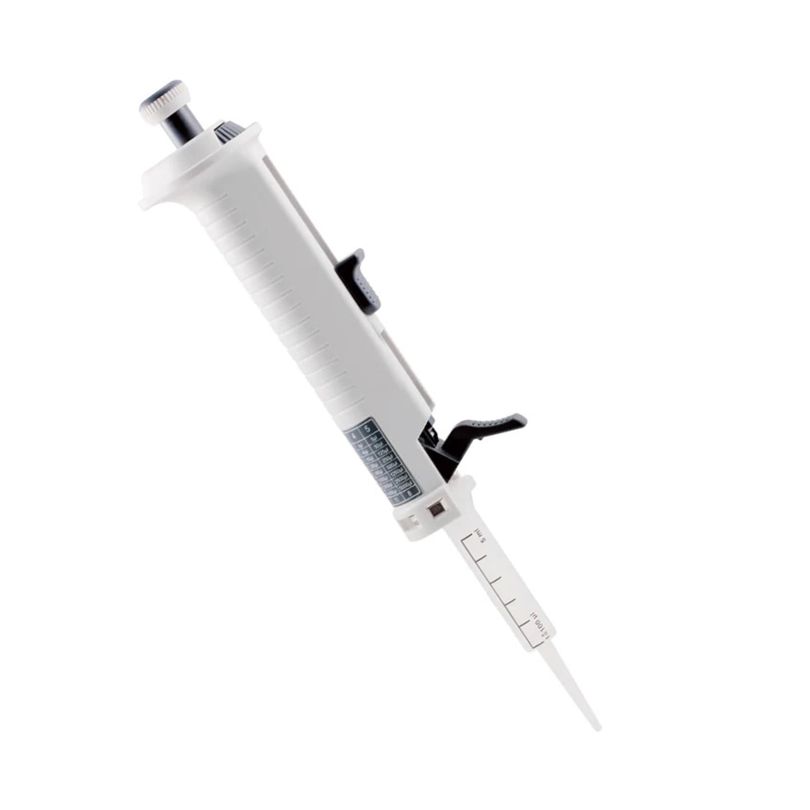 Pipetas de laboratorio, Dispensador continuo de pipetas de 0,5 ml a 5 ml Pipeta for creatividad Pipeta ajustable Gotero Equipo de laboratorio con punta de 5 ml,Micropipetas