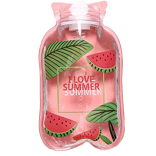 Guddawstraatyi Sac d'eau Chaude Dessin animé Mignon Chaud Sac d'eau Chaude Transparent Chauffage Manuel rempli de Mini-antidéflagrants Portable Bouillotte thumbnail