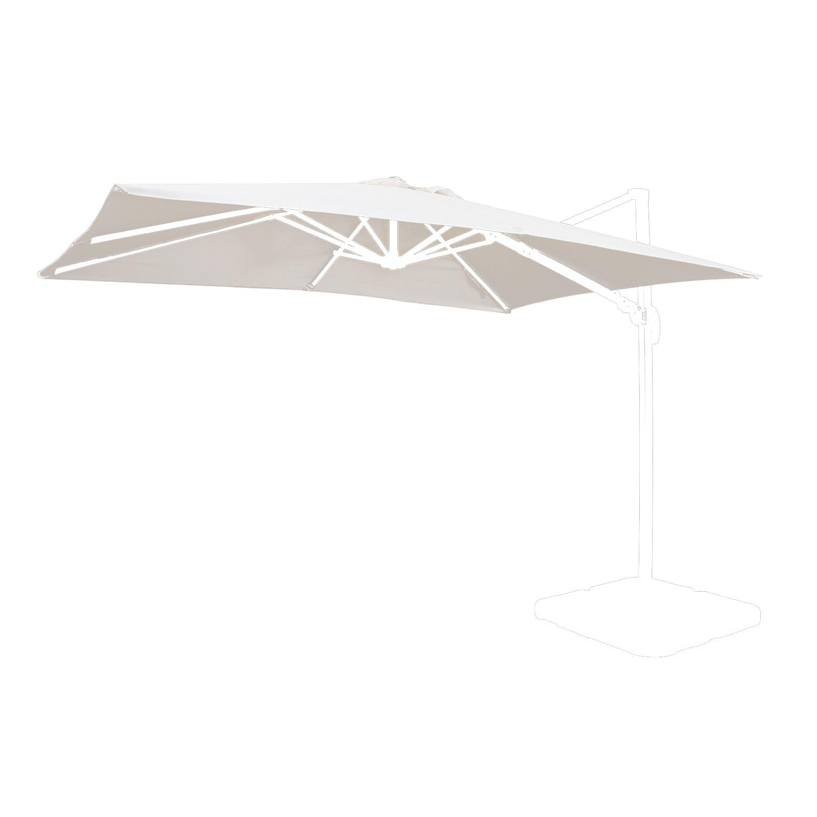 Decor Space Telo di ricambio per ombrellone Saturno copertura in poliestere 220 g/m²