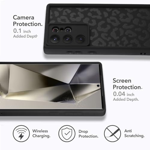 Image of Compatible with Samsung Galaxy S24 Ultra Case, Black