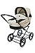 Roan Rocco Classic Pram Stroller 2-in-1 with Bassinet and Seat Unit - Pearl
