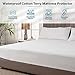 PlushDeluxe Full Cotton Mattress Protector – Waterproof Cover with Fitted Sheet Design – Soft, Durable, and Noiseless Mattress Pad for Comfortable Sleep – Easy Installation and Cleaning