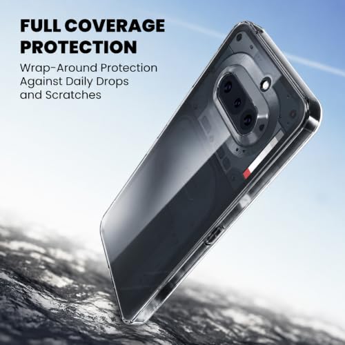 Image of DIZORO Compatible with Nothing 4a 5G Back Cover Case Clear,[ Anti Yellow ][Military Grade Protection] Hard PC Back Cover Transparent