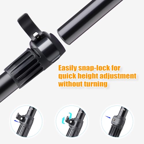 Image of Hollowfly 4 Set of 3 Pieces SUP Paddle Board Paddle Adjustable Paddleboard Lightweight Stand up Oar Aluminum Alloy Floating Replacement Oar Adjustable Aluminum Alloy Shaft for Surfing