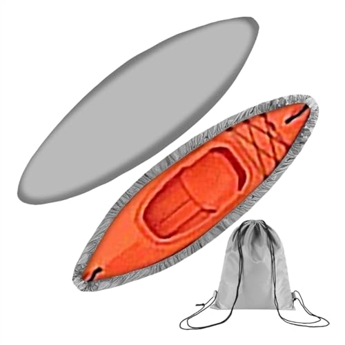 Kajak Persenning Robuste Kajak-Abdeckung, Kanu-Cockpit-Staubschutz, wasserdichter UV-Sonnenschutz – Schutz for Fischerboote, Kajaks, Kanus. (Color : GY-2.5m)