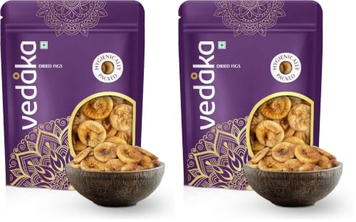 Image of Amazon Brand - Vedaka Premium Dried Figs | 500 g | Dried Anjeer | Rich Source Of Fiber | Low in Fat | Healthy Snack | Ideal for Festive Gifting (Pack of 2)