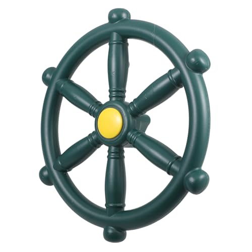 Gogogmee Kunststoff Schaukelrad Ersatzlenkrad Kinder Außenspielplatz Lenkrad Piratenschiff Steuerrad Garten Spielzubehör