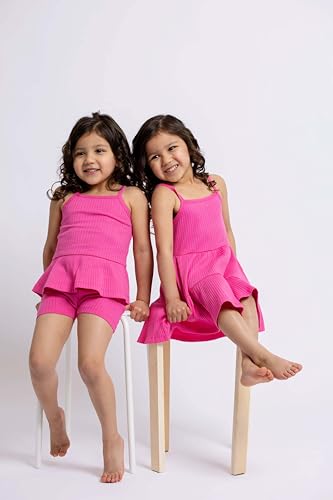 MONICA + ANDY Baby Organic Ribbed Peplum Tank + Short Set2