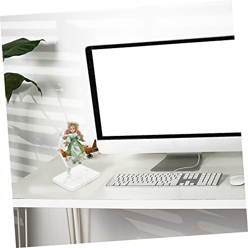 TOYANDONA 4pcs Action Figure Stand Robot Transparent Puppet Plastic - Image 4