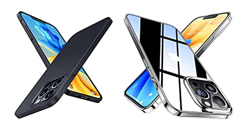 TORRAS Compatible for Phone 13 Pro Case 6.1 Inch, Slim Fit and Crystal Clear Ultra Thin Phone Cover