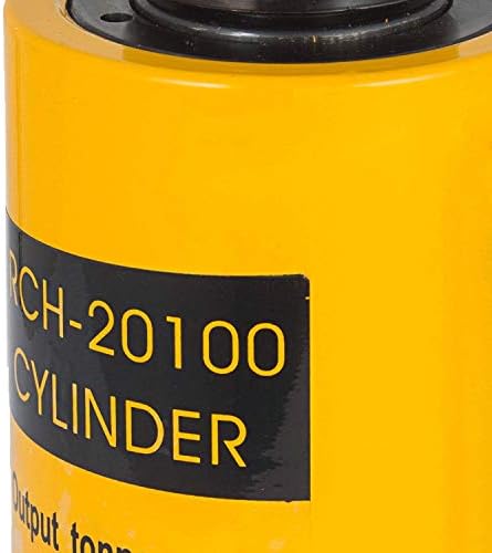 FlowerW 20T/44000LBS Hollow Hydraulic Cylinder Jack 100mm Plunger Ram Hydraulic Solid Cylinder Hydraulic Jack for Car/Van/Boat/Truck/Caravan