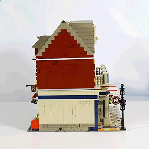 n.g. Wohnkultur Architektur Bausteine Modell 3250Pcs Postamt Stadthaus Straßenansicht Stadthaus Spielzeugladen… – Bild 4