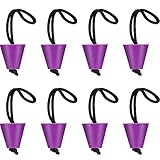 Sumind 8 Pieces 1. 57 Inch Universal Kayak Scupper Plug Kit Silicone Scupper Plugs Drain Holes Stopper Bung with Lanyard for Sit on Top Kayak Accessories(Purple)