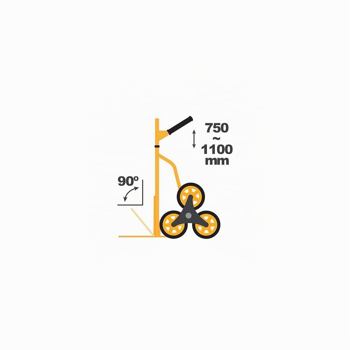 VITO - Diable de manutention pliable Charge 150kg 2x3 Chariot de transport à Roues pivotantes Poignée anti dérapante