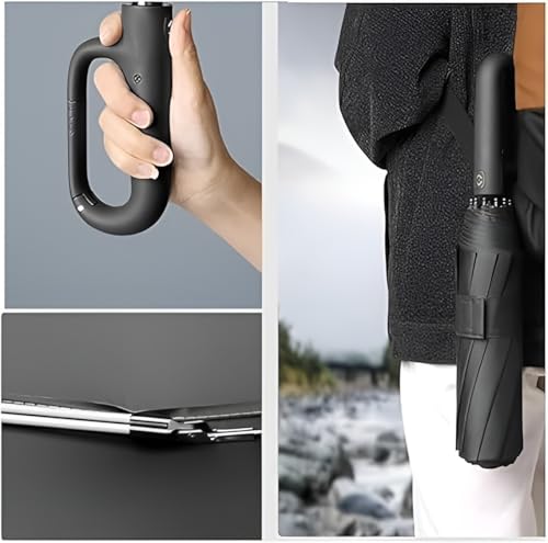 Image of Contacts Compact Folding Umbrella - Windproof Travel Umbrella with Automatic Open /Close, Waterproof, UV Protection, Portable Umbrella for Men, Women & Kids