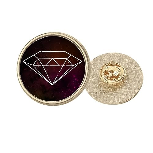 Broche ronde Crystal Universe pour raviver une tenue terne en métal doré