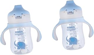 Toyvian 2 Pçs Copo De Aprendizagem Copo De Treinamento Do Bebê Copo De Palha Do Bebê Copos De Palha Para O Bebê Alça Dupla Copo De Água Criativo Copo De Água Durável Copo De Água Do Bebê