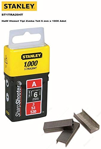 Boite de 1000 Agrafes type A STANLEY 1 TRA204T 6 mm - vue 4