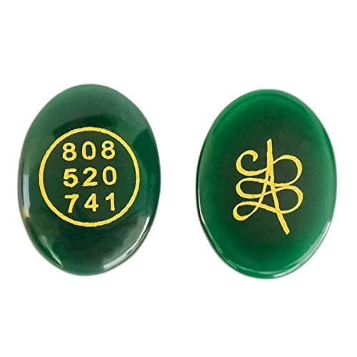 Bouton en cristal contre les blocages financiers cabochon Reiki de prospérité