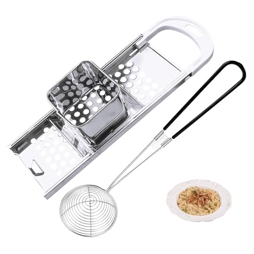 GmeDhc Spätzlehobel mit Schaumlöffel - Spätzlereibe Edelstahl,...