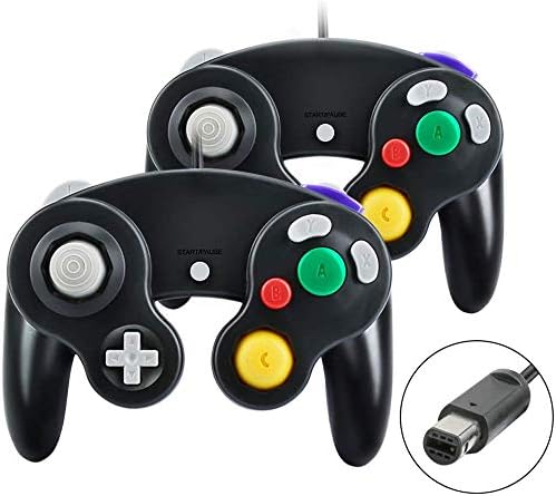 Yideng Gamecube Controller 2 Packs Classic Wired Gamecube Controller Vibration Gamepad Compatible With Gamecube Wii U Wii Pc Switch Controller Black Amazon Co Uk Pc Video Games