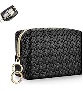 Playexen Mini Makeup Bag, Small Cosmetic Bag for Purse with Ring Buckle, Portable XS Travel Makeu...