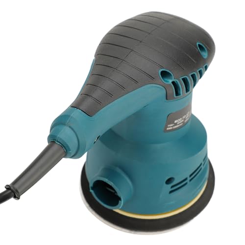 Orbital Sander 5 Inch 6 Variable Speeds Palm Sander with 5 Sandpapers 3 Sponge Pads Electric Sander Kit for Woodworking Furniture US 110V