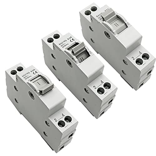 Disjoncteur Rail Isolant MTS 40A avec double alimentation manuelle 1 pôle - 4