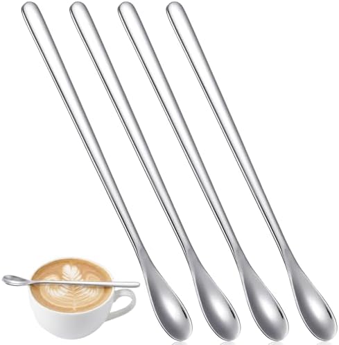 4Pcs Coffee Stirring Spoon, Stainless Steel Stir Spoons for Coffe...