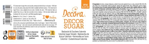 Decora 2081115 90G PACKUNG ZUCKERSTREUSEL IN VERSCHIEDENEN FARBEN