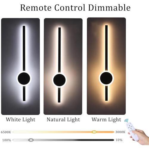 Dormitorio comedor apliques de pared modernos dorados con luz LED regulable 3