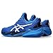 ASICS Men's Court FlyteFoam 3 Novak Tennis Shoes, 10.5, Tuna Blue/Pure Silver
