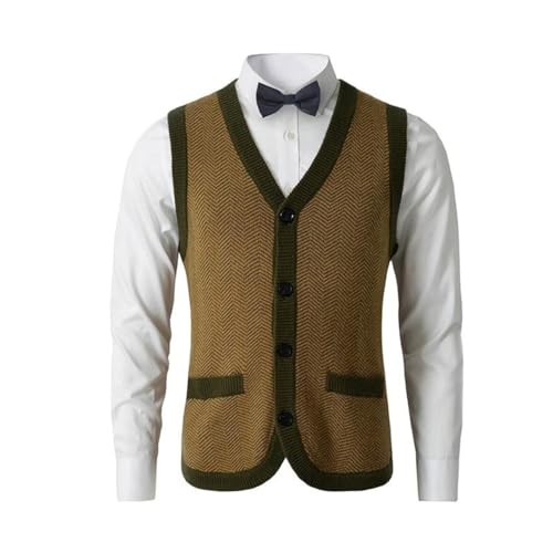 Men’S Sweater Vest, Solid Knitted Lightweight Thermal Cardigan, Casual Knit Vest for Cold Weather2