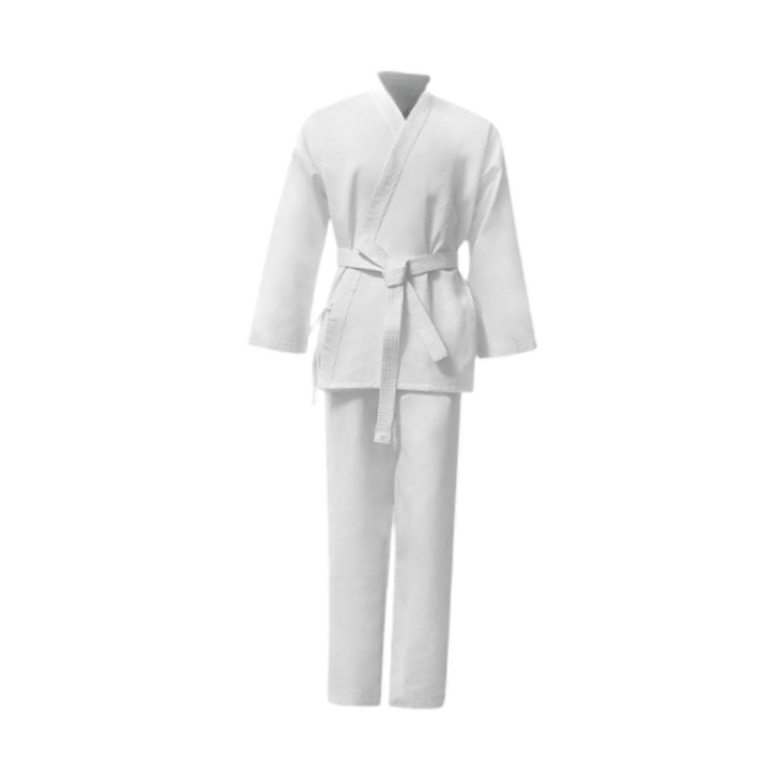 Set di gi da karate con maniche lunghe e cintura elastica