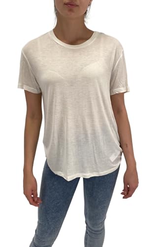Diesel T-Moriplaque T-Shirt Femme coupe ajustée mettant en valeur la silhouette