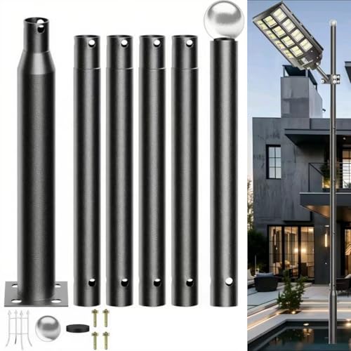 CypikSjj Street Light Pole 20ft Tall Outdoor Solar Split Lamp Post by CypikSjj - Used condition - US$150.13