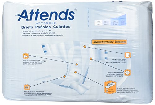 Attends Advanced Briefs, Large (44-58 Inch Waist) - Pack Of 24 #TOP1