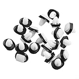 Ajuste seguro para paneles exteriores: juego de clips de cierre automático diseñado para reemplazar clips de panel de puerta de coche desgastados o perdidos, ofreciendo una fijación fiable para molduras de puerta en vehículos compatibles. La construcción de plástico blanco y negro resiste el desgaste, manteniendo las molduras exteriores alineadas y minimizando los sonajeros o el movimiento durante la conducción.
