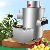 LSHFYV Chestnut Peeling Machine, 200kg/H Commercial Electric Chestnut Sheller Peeler Machine - 12 Blades - Timer + Buzzer,220V