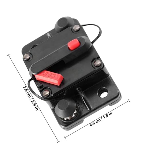 Disyuntor de reinicio manual de 100A con doble tornillo interruptor conmutable plástico y metal 2