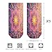 VstaDank Bohemian Mandala Ankle Socks 5 Pairs Fashion Invisible Low Cut Sock for Adult Casual Short Sock Soft Cozy No Show Socks
