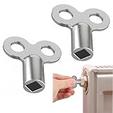 ZIOYANE 2 llaves de purga, llave de purga de radiador de aleación de zinc y llave de ventilación de calefacción universal para radiadores