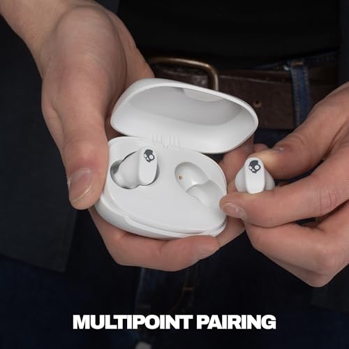 Image of Skullcandy Smokin' Buds 360 Wireless Noise Isolating Earbuds - Bone