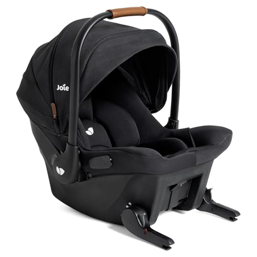 Image of Joie Ginger and Mint Latch Travel System - 4-in-1 Travel System with Base-Free Infant Car Seat & Stroller, Built-in Latch for Easy Install and an Included All-Terrain Stroller (Shale Dark)