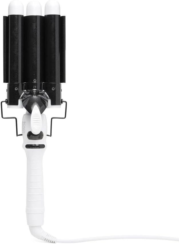 Wave Wand Hair Curling Iron Wand [25 mm], 1 Inch Ceramic Tourmaline Triple Extra Large Barrels + Long Lasting, Natural Looking Waves + Instant Heat Up for Fast Styling