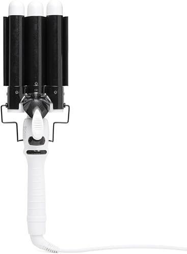 BondiBoost Wave Wand - Mini varita rizadora de pelo 0984in Triple barriles de turmalina de cerámica de 1 pulgada Larga duración ondas de aspecto