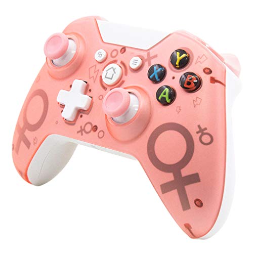 Drahtloser 2,4-GHz-Controller für Xbox One, PS3, PC, Spiele, Dual-Motor-Controller, Vibration, 6-Achsen-Griff,Rosa