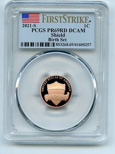 2021 S Lincoln Shield Cent Birth Set PCGS PR-69