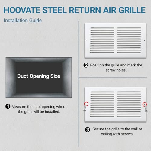 Grille d'aération durable en acier laqué pour remplacer vos bouches usées - 3